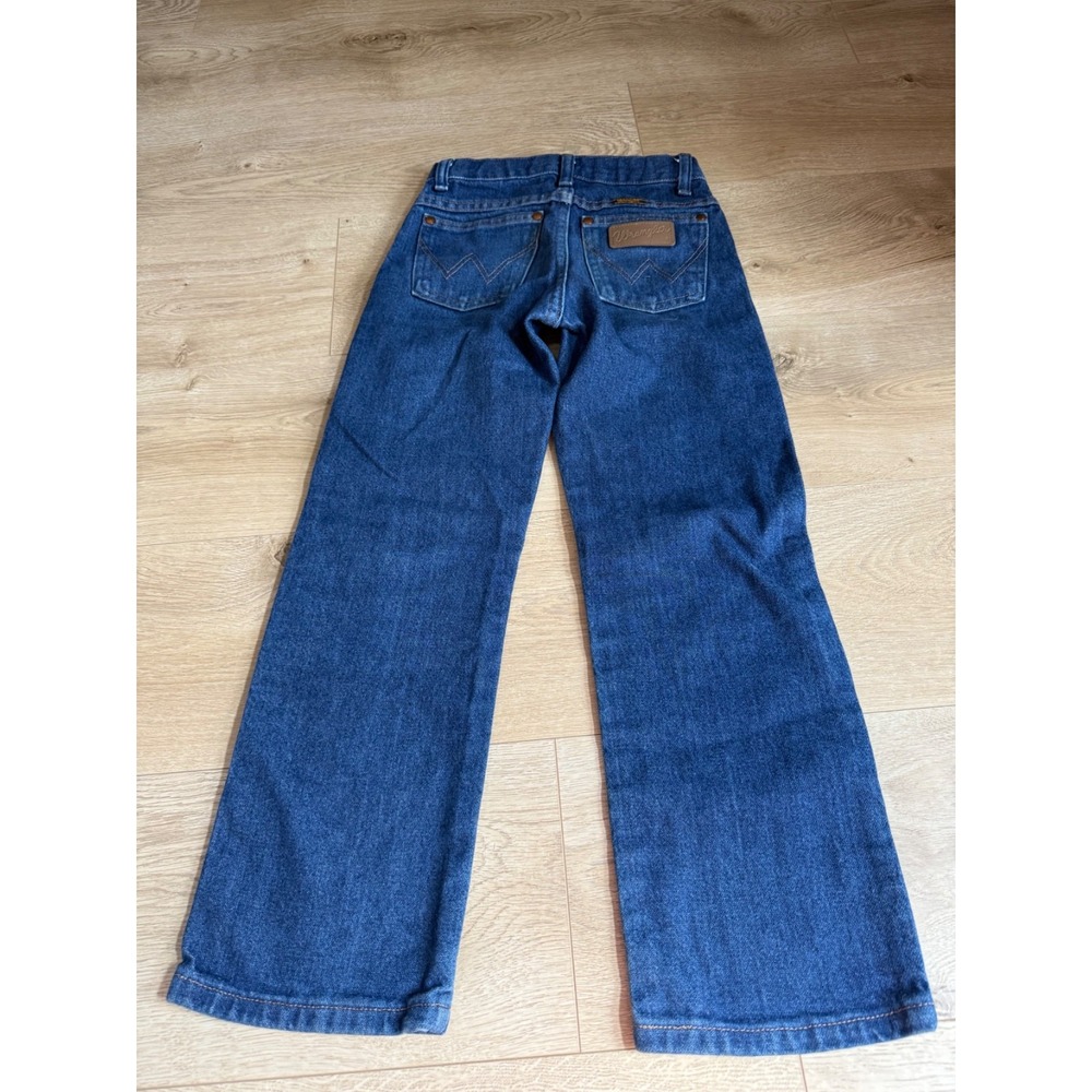 EUC Kids Boys vintage Wrangler 100% cotton MEXICO adjustable waist size 8 SLIM